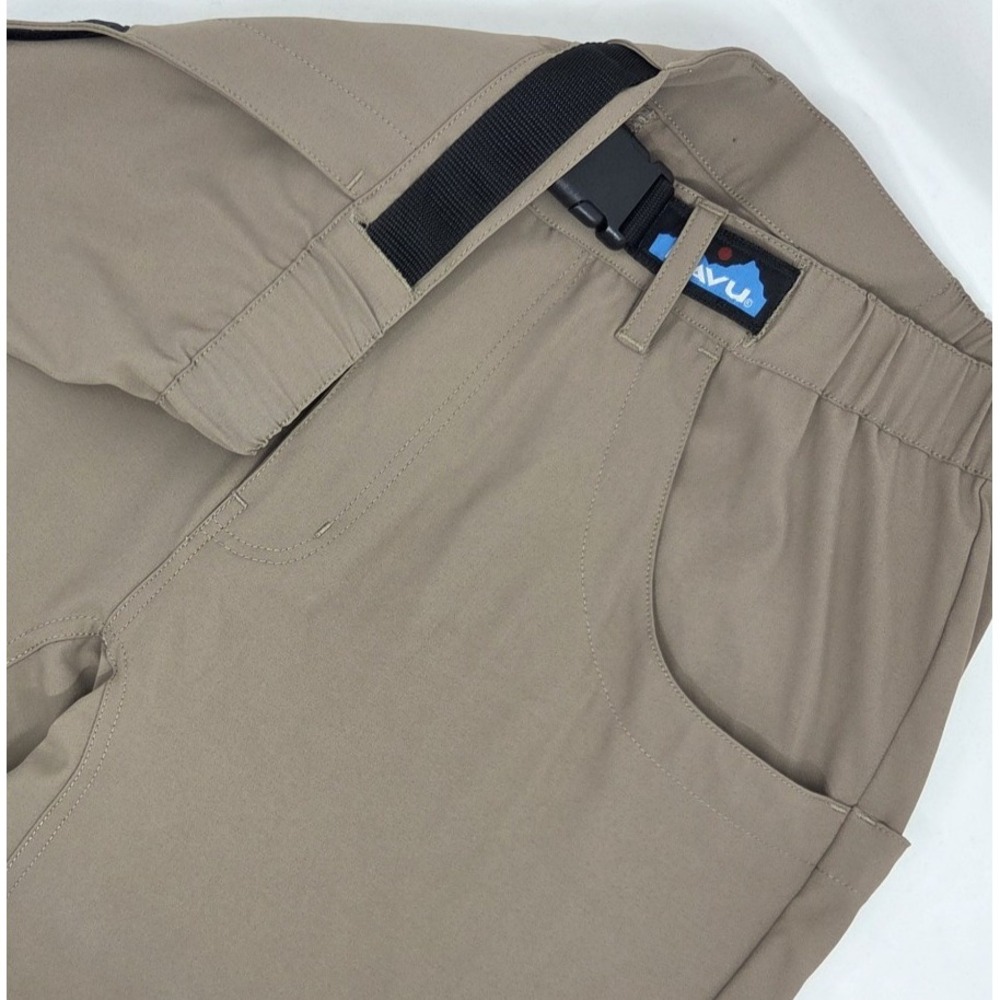 KAVU Chilli Trek Pants Men's Medium Brown Quick-Dry Walking Hiking Outdoor